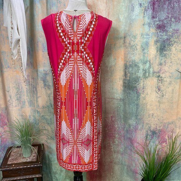 πSandra Darren 60s Style Geometric Dress - Picture 2 of 11